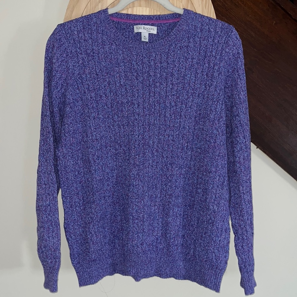 Beautiful Cable Knit Multicolored Sweater
